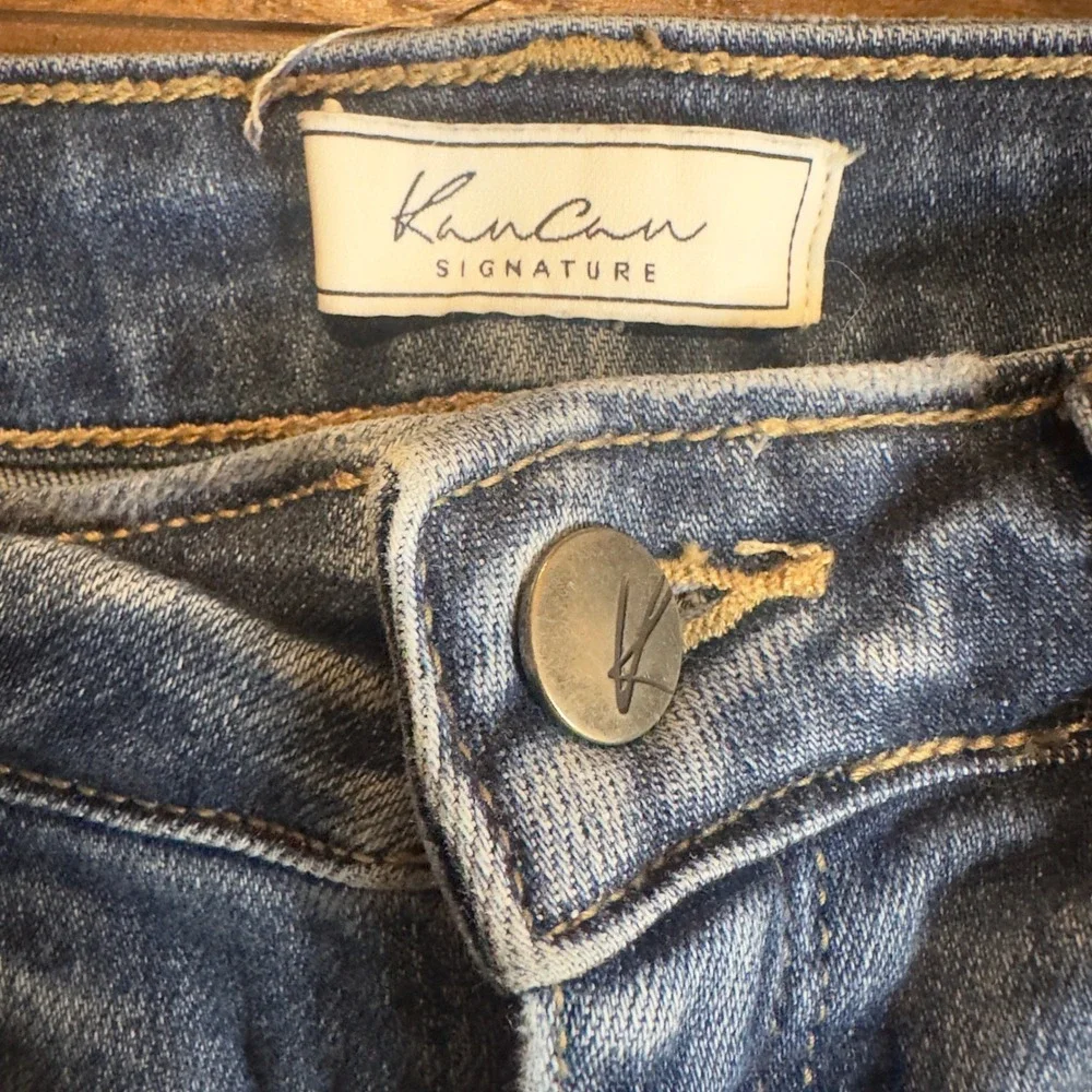 KanCan Signature Kurvy Ultra High Rise Ankle Skinny Jeans Distressed Size 27